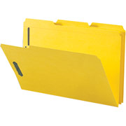 Smead Top Tab Fastener Folders, Legal, Yellow, 50/Box