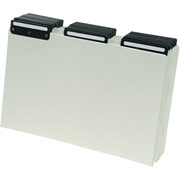 Smead Top-Tab File Guides with Blank Tabs, Green Pressboard, Metal Tabs, 3 Tab, Legal Size