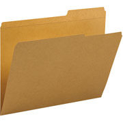 Smead Top-Tab Guide Height Folders, Kraft, Reinforced Tab, Right, Letter Size
