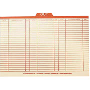 Smead Top-Tab Manila Pre-Printed Outguides, Letter Size