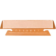 Smead Vinyl Index Tabs For Hanging File Folders, 3 Tab, Orange