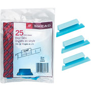 Smead Vinyl Index Tabs For Hanging File Folders, 5 Tab, Blue