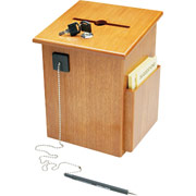 Solid Wood Suggestion Box, 7-1/2"w x 7-1/4"d x 10"h