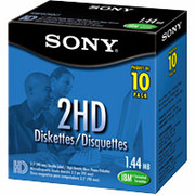 Sony 10/Pack 1.44MB Floppy Diskettes, PC Formatted