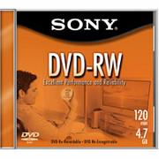 Sony 10/Pack 4.7GB DVD-RW, Jewel Cases