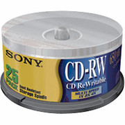 Sony 25/Pack 700MB CD-RW, Spindle