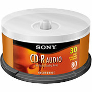 Sony 30/Pack 80-Minute CD-R Music, Spindle