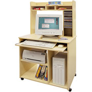 South Shore Multimedia Cart, Country Pine Finish