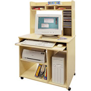 South Shore Multimedia Cart, Sweet Maple Finish