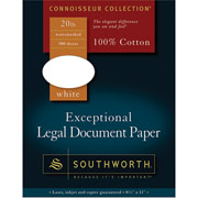 Southworth Exceptional Legal Document Paper, 8 1/2" x 11", White