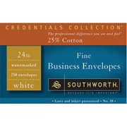 Southworth Fine Business Envelopes, #10, 24 lb., White