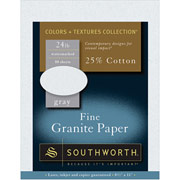 Southworth Fine Granite Paper, 8 1/2" x 11", Gray