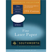 Southworth Fine Laser Paper, 20 lb., 8 1/2" x 11", White