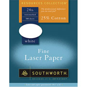Southworth Fine Laser Paper, 24 lb., 8 1/2" x 11", White