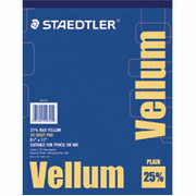 Staedtler 25% Vellum Tracing Paper, 8 1/2" x 11"