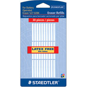 Staedtler Battery-Operated Eraser Refills, 30/Pack