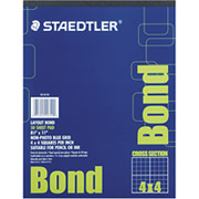 Staedtler Translucent Plain Bond Paper Pad, 4 x 4 Grid