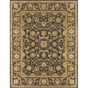 Stanford Collection 4' x 6' Area Rug, Black/Black