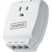 Staples 1 Outlet/1045 Joule Wall Tap Surge Protector
