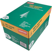 Staples  100% Recycled  Copy Paper, 8 1/2" x 11", Case