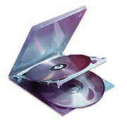 Staples 10mm Double CD/DVD Jewel Cases, 10/Pack