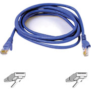 Staples 14' CAT 6 Supreme Snagless Networking Cable, Blue