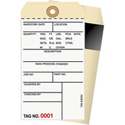 Staples 2 Part Carbon Style Numbered Inventory Tags: 1,000-1,499