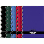 Staples 3" x 5",  Side Bound Memo Books