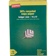 Staples 30% Recycled Copy Paper, 11" x 17", Ream