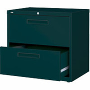 Staples 36" Wide Lateral File/Storage Cabinet, 2-Drawer, Black