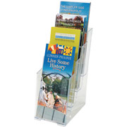 Staples 4-Tier Brochure Size Literature Holder