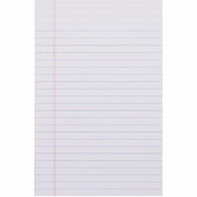 Staples, 5" x 8", White, Glue Top Writing Pad, Legal Ruled