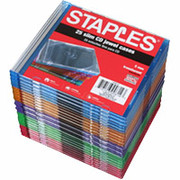 Staples 5mm Slim Jewel Cases, 25/Pack