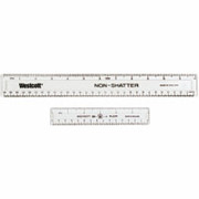 Staples 6" Shatterproof Plastic Ruler