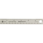 Staples 6" Stainless-Steel Ruler