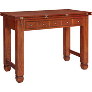 Staples Apothecary Flip-Top Project Table, Mahogany Finish