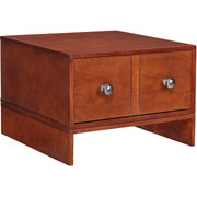 Staples Apothecary Free-Standing Box Drawer, Mahogany Finish