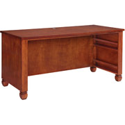 Staples Apothecary Large Desk, Mahogany Finish