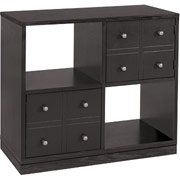 Staples Apothecary Large Storage Cube, Black Finish