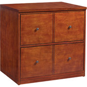 Staples Apothecary Lateral File, Mahogany Finish