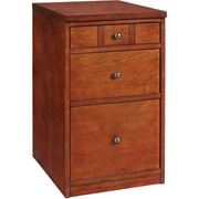 Staples Apothecary Mobile File, Mahogany Finish