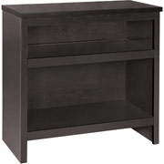 Staples Apothecary Small Bookcase/Hutch, Black Finish