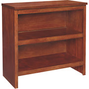 Staples Apothecary Small Bookcase/Hutch, Mahogany Finish