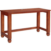 Staples Apothecary Small Desk, Mahogany Finish