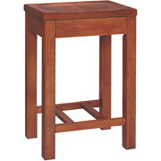 Staples Apothecary Stool, Mahogany Finish