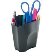 Staples Black Plastic Pencil Cup