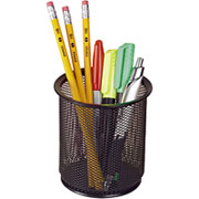 Staples Black Wire Mesh Pencil Holder