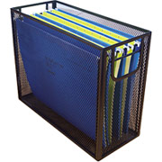 Staples Black Wire Mesh Tabletop File