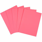 Staples Brights Colored Paper, 8 1/2" x 11", Red, Ream