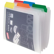 Staples Clear File Folders, Letter, Assorted, 25/Box